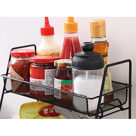 Kitchen shelf kitchen organiser standing two-tier loft spice rack