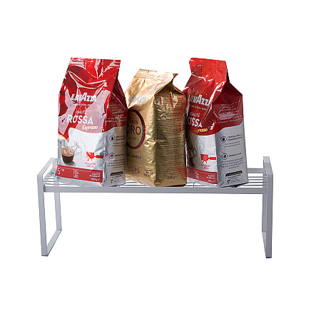 Metal shelf single tier kitchen organiser stand black for the kitchen