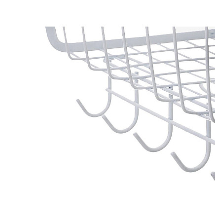 Metāla grozs, kas piekārts zem skapja augšas 5 āķi papīra turētājs