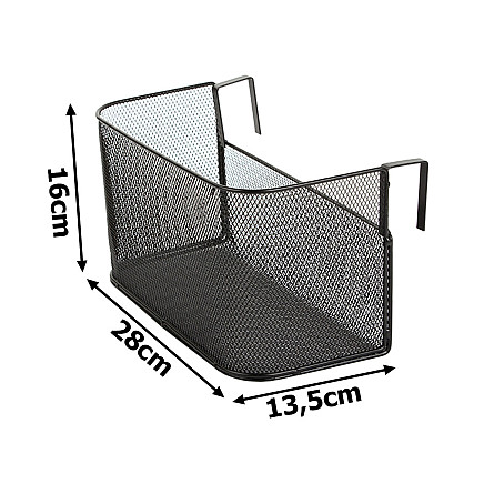 Basket metal door-hung organiser kitchen hanging shelf