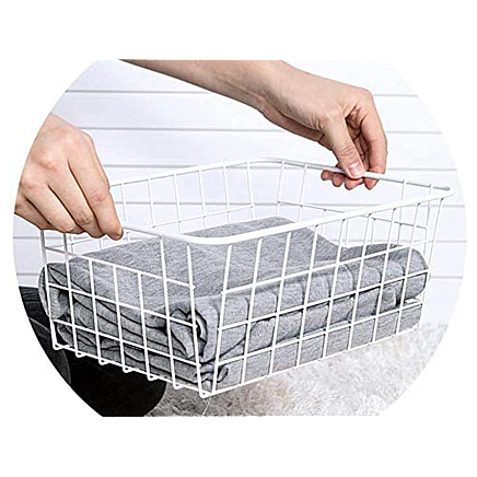 Loft metāla stiepļu organizatora grozs virtuvei augļiem balts liels