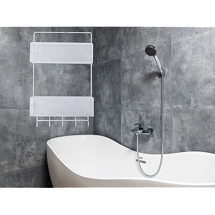 Metal organiser hanging shelf kitchen shelf bathroom hanger