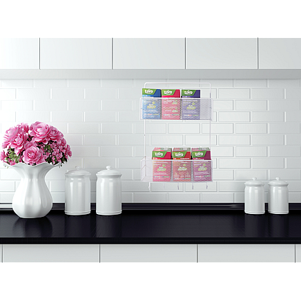 Metal organiser hanging shelf kitchen shelf bathroom hanger