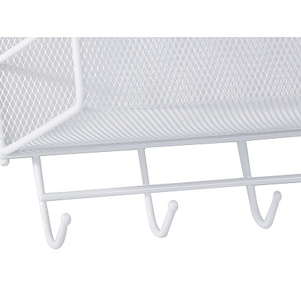 Metal organiser hanging shelf kitchen shelf bathroom hanger