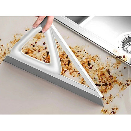 Scraper for collecting water floors windows glass mirrors broom scraper