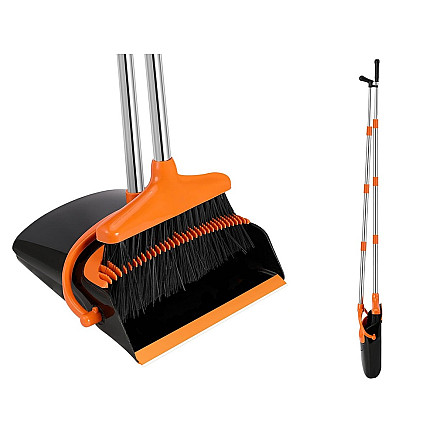 Lazy mans sweeping kit swifter brush mop cleaning wiper dustpan 2in1