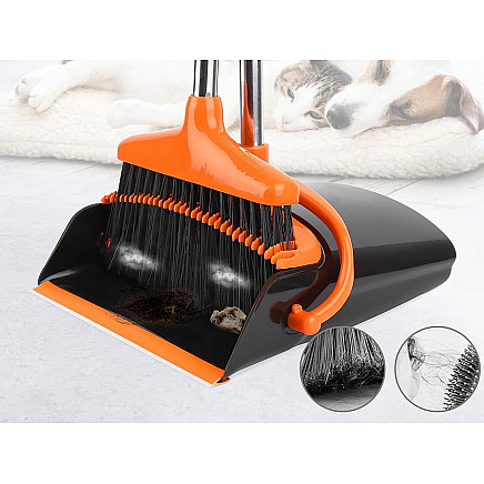 Lazy mans sweeping kit swifter brush mop cleaning wiper dustpan 2in1