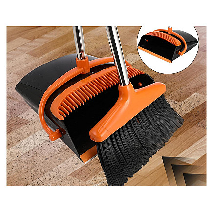 Lazy mans sweeping kit swifter brush mop cleaning wiper dustpan 2in1