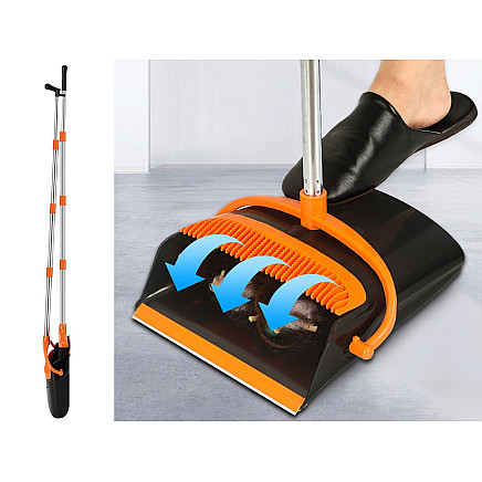 Lazy mans sweeping kit swifter brush mop cleaning wiper dustpan 2in1