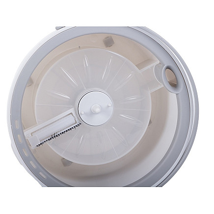 Rotary mop 360 spin bucket set 2x microfibre pads