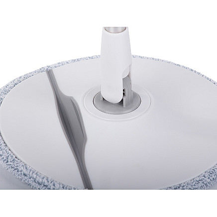 Rotary mop 360 spin bucket set 2x microfibre pads