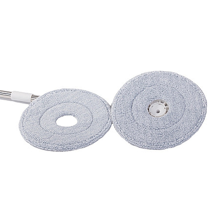 Rotary mop 360 spin bucket set 2x microfibre pads