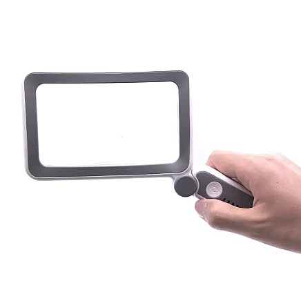 Illuminated reading magnifying glass 4x with led lighting