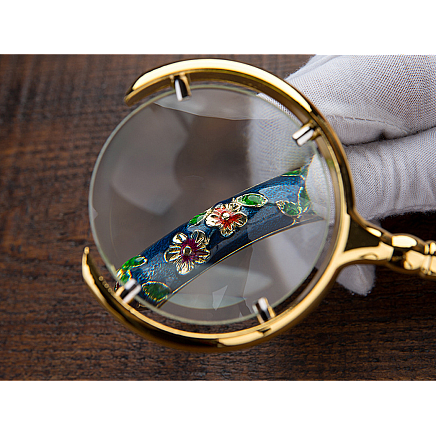 Reading magnifying glass manual magnifying glass gold magnification 6x