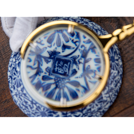 Reading magnifying glass manual magnifying glass gold magnification 6x