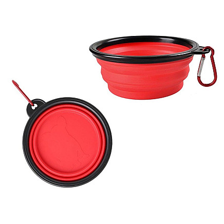 FOLDABLE DOG BOWL S RED (200) GAB_A