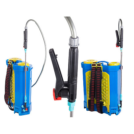 BATTERY BACKPACK PRESSURE SPRAYER GARDEN LONG LANCE 16L