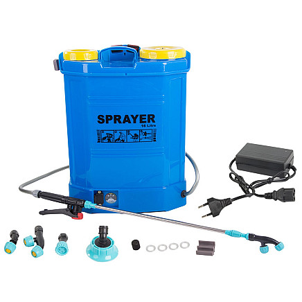 BATTERY BACKPACK PRESSURE SPRAYER GARDEN LONG LANCE 16L