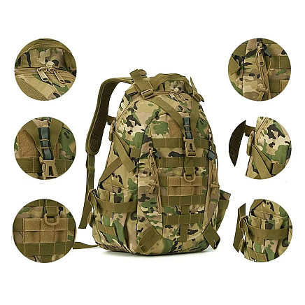 TACTICAL MILITARY BACKPACK MILITARY SURVIVAL HIKING TREKKING 30L