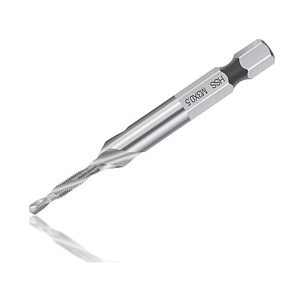 HSS urbju-vītņgriežu komplekts M3-M10 ar HEX kātu 6 gab.