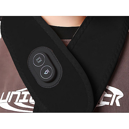 Sildošs kakla masieris ar vibrāciju pret sāpēm, viegls, USB-C, melns