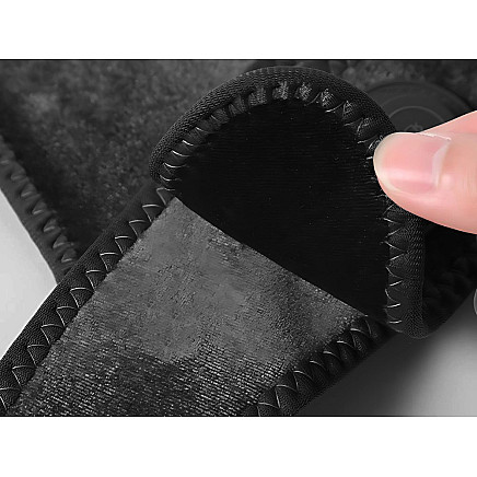 Sildošs kakla masieris ar vibrāciju pret sāpēm, viegls, USB-C, melns