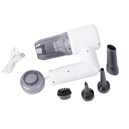 Bezvadu rokas putekļu sūcējs un pūtējs 2in1 ar USB uzlādi