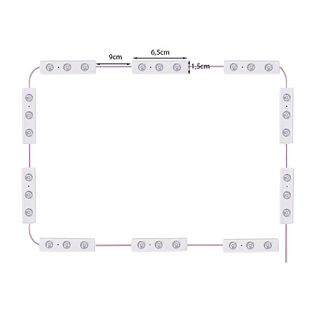 LED gaisma skapim 10 W 5V 3,3 m