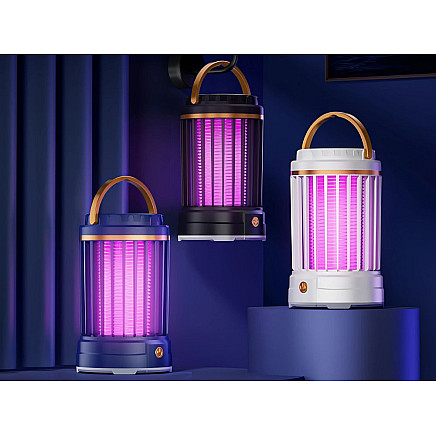 Mosquito repellent uv led rechargeable pendant insect lamp 2 modes with light