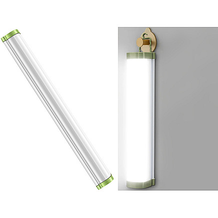 Uzlādējama LED darbnīcas lampa ar magnētu, āķi un powerbank funkciju