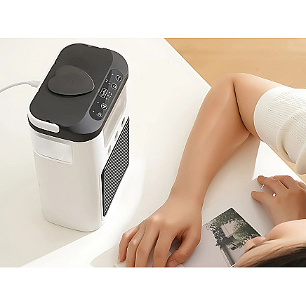 Portatīvais gaisa dzesētājs un mitrinātājs USB RGB LED 3 ātrumi