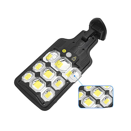 Cob outdoor solar street lamp with motion and dusk sensor + remote control