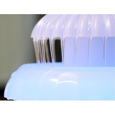 Gaisa mitrinātājs ar strūklakas efektu un LED lampu, aromātu difuzors 600ml