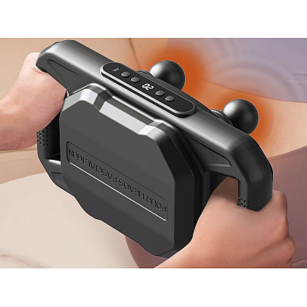 Powerful body massager 4 heads 20 levels of strength + 6 pulse modes usb