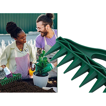 Dārza dobējs ar 12 smaileņiem sēklu un stādu stādīšanai