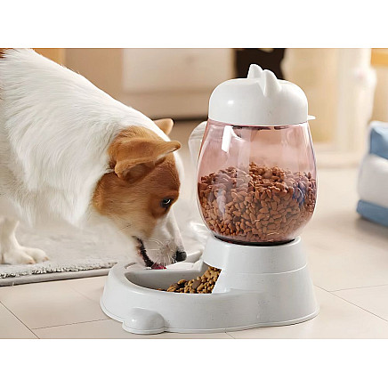 Automātiskā barotava un dzirdinātava suņiem un kaķiem 2-in-1