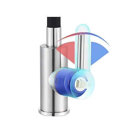 Flexible kitchen mixer tap with swivel spout 360 flexible