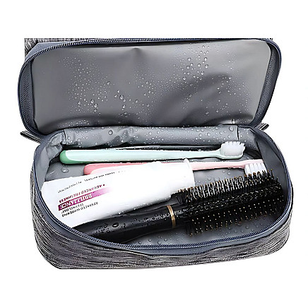 Piekarama ceļojumu kosmētikas soma organaizers, liela, unisex, pelēka