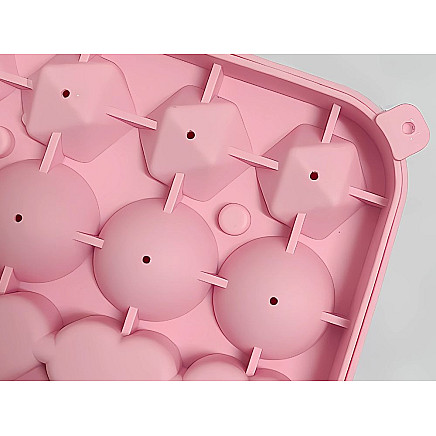 Silikona 3D ledus veidne dzērieniem – sirds, lode, dimants