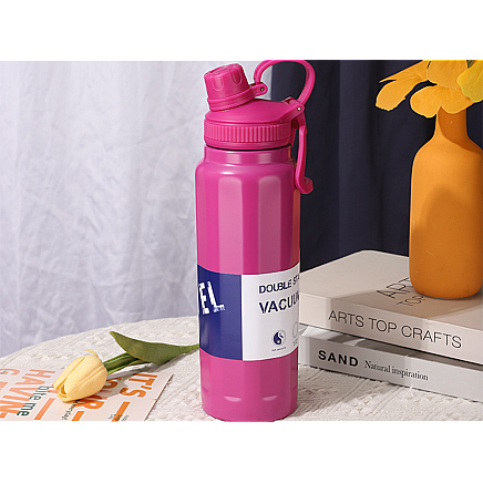 Termopudele ar rokturi 700ml, termoss karstiem un aukstiem dzērieniem