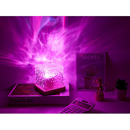 Rgb crystal light with usb remote control atmospheric decorative bedside cube