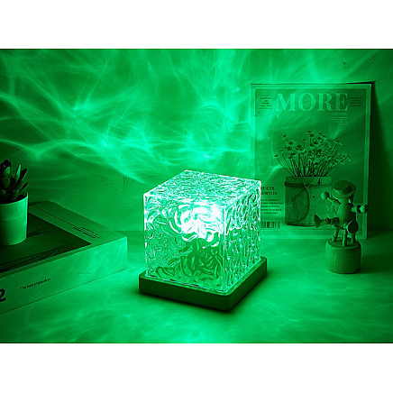 Rgb crystal light with usb remote control atmospheric decorative bedside cube