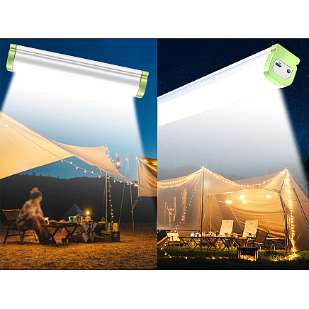 Uzlādējama LED darba lampa ar magnētu, āķi un powerbank funkciju