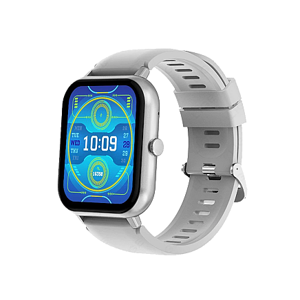 Sporta viedpulkstenis sievietēm un vīriešiem ar Bluetooth zvanu funkciju, pelēks