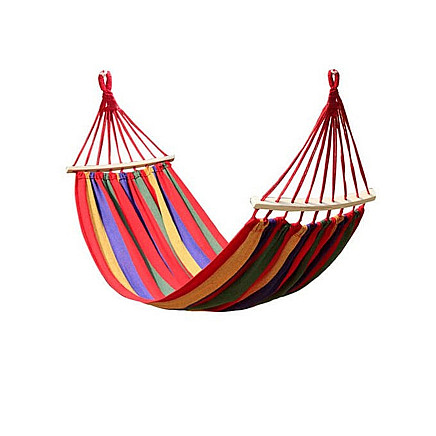 Garden hammock with frame hanging rocker with ropes