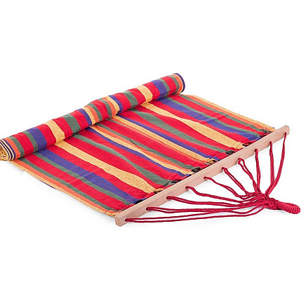 Garden hammock with frame hanging rocker with ropes