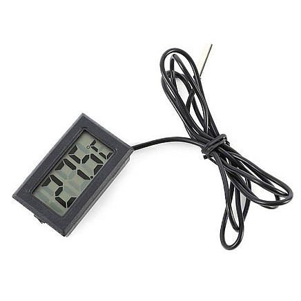 Iebūvējamais LCD elektroniskais panelis termometrs ar zondi - 5907451301203 Iebūvējamais LCD elektroniskais panelis termometrs ar zondi
