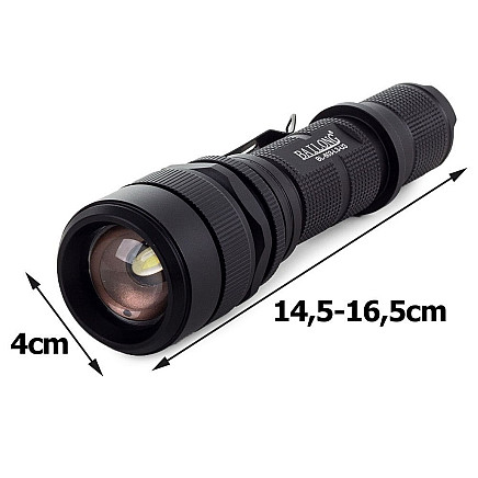 Bailong tactical led rechargeable usb torch l3-u3