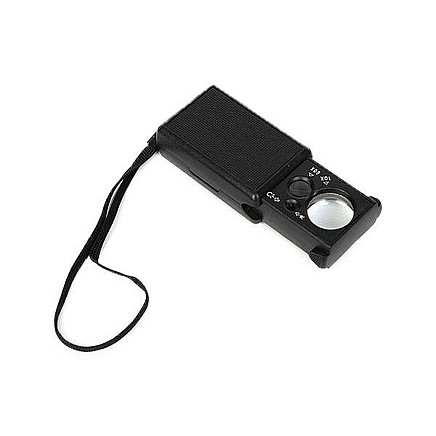 Pocket magnifier jubil. Uv extended led 30x 60x