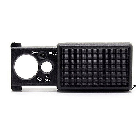 Pocket magnifier jubil. Uv extended led 30x 60x